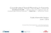 Coordinated Transit Planning in Toronto · 6/1/2016  · Our Coordinated Approach The City, TTC and Metrolinx, are working together on integrated transit planning within Toronto −
