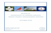 Review of the Department of General Services Tenant Project … · 2019-10-07 · Review of Department of General Services Tenant Project Management Services 2 The audit objectives