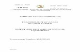 AFRICAN UNION COMMISSION PROCUREMENT OF ......Section I. Invitation for Bids August 2012 1 Invitation for Bids Procurement Number: 37/MED/12 The African Union has allocated funds and