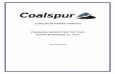 COALSPUR MINES LIMITEDmedia.abnnewswire.net/media/en/docs/ASX-CPL-714233.pdf · coalspur mines limited financial report for the year ended december 31, 2014 abn 73 003 041 594