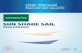 SUN SHADE SAIL - Aldi · the shade sail or the individual parts exhibit damages. If this is the case, do not use the shade sail. Contact the manufacturer via the service address indicated