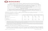 Rogers Reports Third Quarter 2009 Financial and Operating ... iPhone, BlackBerry and Android devices,