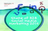 State of B2B Social Media Marketing 2016 · & case studies LinkedIn was the B2B marketers’ medium of choice for serious business messaging (read whitepapers, case studies, research