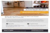 CoverSeal AC250 Stone, Tile & Concrete · SUPERIOR PERFORMANCE CoverTec Products LLC is a leading US based specialty coatings and cleaning products manufacturer that produces environmental