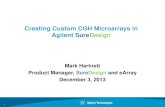 Creating Custom CGH Microarrays in Agilent SureDesign Vie… · Agilent Custom CGH Array Design Concepts Create Agilent custom CGH microarrays in SureDesign Any Agilent microarray