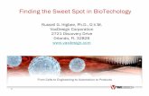 Finding the Sweet Spot in BioTechology - APS Home€¦ · 21 0 500 1000 1500 2000 2500 Low Mid High HBsAg ELISA Titers Relative HBsAg EIA titer N=5 N=10; Max titer N=6 0 200 400 600