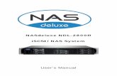 NASdeluxe NDL-2800R iSCSI/NAS System · NASdeluxe NDL-2800R iSCSI/NAS System User’s Manual . NASdeluxe NDL-2800R iSCSI/NAS System - Manual Page 2 Copyright and Trademark Notice