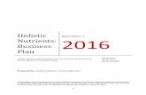 Holistic 2016 - ParadigmSlipparadigmslip.ca/business/HN_Business_Plan_11-01-16_Redacted.pdfmanagement, quality assurance & documentation creation • Years of personal research into