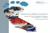 California’s Water Footprint - Sustainability Indicators Water Footprint... · California’s Water Footprint 1 Executive Summary The average Californian uses about 140 gallons
