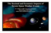 The Societal and Economic Impacts of Severe Space Weather … · 2015-02-28 · Airlines and Space Weather • Airborne Survey Data Collection: $50,000 per day • Marine Seismic