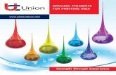 ORGANIC PIGMENTS FOR PRINTING INKS - Union Colours Ltd · 2018-07-22 · ORGANIC PIGMENTS FOR PRINTING INKS UC Brand Name C.I Name UC Code Type Description Sincol Yellow Yellow 1