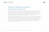 2012 Materiality Assessment - AT&T Newsroom...Network security. Supplier diversity Ethics & integrity. Product safety Inclusivity - access & aging Employee . engagement Non-hazardous