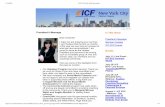 President's Message In This Issue...11/2/2018 ICF-NYC July 2018 Newsletter