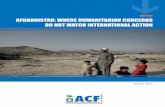 REPORT AFGHANISTAN: WHERE HUMANITARIAN CONCERNS DO … · 1 report afghanistan: where humanitarian concerns do not match international action august 2016