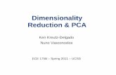 Dimensionality Reduction & PCAdsp.ucsd.edu/~kreutz/ECE174 Support Files/ECE175B... · 25 Principal Component Analysis (PCA) An alternative way to compute the principal components