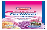 ROSE & FLOWER FeFertrtilizerilizer - Bioadvanced · 2020-06-22 · ROSE & FLOWER BioAdvanced™ Science-Based Solutions Rose & Flower fertilizer makes it easy to care for your roses
