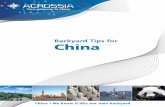 Backyard Tips for China - NZCTAgreat time to visit. See more at book now at airnewzealand.co.nz 0800 737 000 explore china AIR0318 China Trade Brochure_v2.indd 1 17/08/12 5:22 PM News