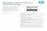 Healthcare-versj on HP EliteBook 840 G6 bærbar PC · Maksimer maskinvaredistribusjonen, og spor og analyser hvor PC-ene brukes med vår første ultraslanke bærbare PC for bruk i