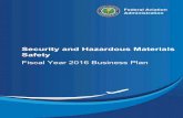 Security and Hazardous Materials Business Plan€¦ · Safety Fiscal Year 2016 Business Plan. 03/04/2016 Page 1 of 30 FY2016 ASH Business Plan FY2016 ASH Business Plan March 04, 2016