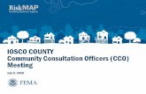 IOSCO COUNTY Community Consultation Officers …...Zone AE • Applied in areas subject to lower wave energy or inundation by the 1-percent-annual-chance flood • Wave heights or