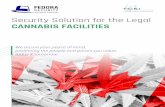 Security Solution for the Legal CANNABIS FACILITIES · advanced security solutions that redefine the security landscape today and tomorrow. TCSI is a leader and a “preferred choice”