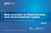 Best practice in fixed income and environmental …...2016/09/01  · Best practice in fixed income and environmental issues Finsif Annual Seminar, Helsinki, 13 October 2016 Hilkka