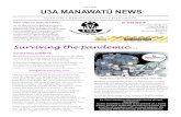 MAY 2020 U3A MANAWATŪ NEWS · 2020-04-28 · 1 MAY 2020 U3A MANAWATŪ NEWS QUARTERLY NEWSLETTER OF U3A MANAWATŪ WELCOME TO NEW MEMBERS As at the time of going to print, we would