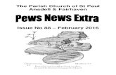 The Parish Church of St Paulstpaulsfairhaven.weebly.com/.../pne-feb2016.pdf · EVENING PRAYER ROTA – SUNDAY (4:00pm) Date Sunday Said/Sung Leader Preacher 7th February Last before