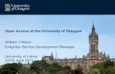 Open Access at the University of Glasgow · – Knowing what your researchers are doing! Enlighten Home Page. LDAP Enlighten: An Embedded Repository. Our Embedded Journey 2009- ...
