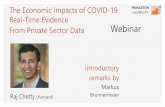 Introductory remarks by · 2020-06-18 · The Economic Impacts of COVID -19 Real-Time Evidence . From Private Sector Data. Raj Chetty (Harvard) B. C. F. PRINCETON. UNIVERSITY. Introductory.