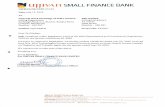 AI LI jj1VAII SMALL FINANCE BANK...KFin Technologies Private Limited (Formerly known as Karvy Fintech Private Limited), our Registrar and Transfer Agent, for the quarter ended June