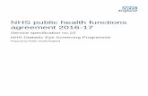 NHS public health functions agreement 2016-17 · 7 Service specification No.22 This is a service specification to accompany the ‘NHS public health functions agreement 2016-17 (the