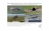 Minnygap Wind Farm - Ecology Consult breeding bird r… · surveys presented in the ES included breeding bird surveys in 2003 and further surveys were also undertaken in 2006. 4.
