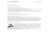 NAXS AB (publ) Year-end Report 2017 January-December 2017€¦ · Year-end Report 2017 January-December 2017 • Net profit/loss for the period amounted to MSEK 40.7 (94.0). • Earnings