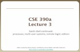 CSE 390a Lecture 3 - University of Washingtoncourses.cs.washington.edu/courses/cse390a/13au/lectures/...1 CSE 390a Lecture 3 bash shell continued: processes; multi-user systems; remote
