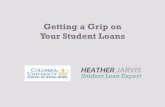 Getting a Grip on Your Student Loans · Repayment Plan Monthly Payment (Year One) Years in Repayment Total Payments Total Forgiven Standard 10-year term $1174 10 $140,881 N/A Consolidation