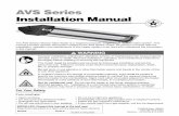 AVS Series Installation Manual · WARNING Improper installation, adjustment, alteration, service, or maintenance can cause property damage, injury, or death. Read the installation,
