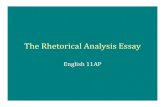 The Rhetorical Analysis Essaymrsgarcia-english.weebly.com/uploads/1/2/3/2/... · reading the excerpt, write a well‐organized essay in which you characterize Capote’s view of Holcomb,