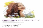 PROPOLIS OLÉOACTIF TL - Hallstar BPC...PROPOLIS Oléoactif® TL is an eco-designed oil-based active extracted with sunflower oil, naturally rich in linoleic acid and tocopherols.
