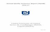 Annual Quality Assurance Report (AQAR) 2016-17 · Page 1 of 40 Annual Quality Assurance Report (AQAR) 2016-17 Central University of Gujarat Sector 29, Gandhinagar-382030, Gujarat