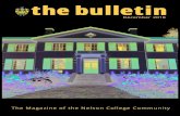 the bulletin - Nelson College...2 3 Message from the Headmaster Contents 2rom the Headmaster F Report on the year at Nelson College 3-5 Nelson College News Stories and photos on the
