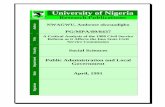 University of Nigeria Critical... · Isaac cit. of Nigeria OP : of' 1988 Civil ¥eria; Nigerian social Research, Se: P. 1 On being a Higher Civi.l Servant: The Journal Adrtinistraticn.