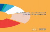 Guidelines on Political Party Regulation · 15 Definition of “Political Party” (§9)..... 18 The Importance of Political Parties (§10) ... Political parties are essential to