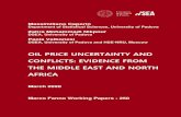 OIL PRICE UNCERTAINTY AND CONFLICTS: EVIDENCE FROM THE MIDDLE EAST … · THE MIDDLE EAST AND NORTH AFRICA March 2020 Marco Fanno Working Papers - 250. Oil Price Uncertainty and Con