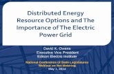 Distributed Energy Resource Options and The Importance of ...The Electric Distribution System Is In Transition Customers are gaining new distributed energy resource (DER) options,