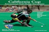California Cup - Home - Pan American Hockey … CalCup...It is an exciting time to be on the USA U21 Men’s National Team. As you read this we are competing in Toronto at the Pan