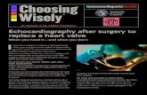 Echocardiography after surgery to replace a heart …...valve replacement. There are two kinds of surgery for a damaged heart valve—repairing the valve or replacing it with an artificial