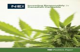 Investing Responsibly in Canadian Cannabis - Placements NEI · 2018-09-24 · NEI Position Paper Investing Responsibly in Canadian Cannabis Is cannabis addictive? Long-term regular
