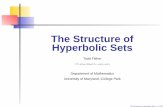 The Structure of Hyperbolic Setstfisher/documents/presentations/hypsets.pdfThe Structure of Hyperbolic Sets – p. 21/35. Plykin Attractor V The Structure of Hyperbolic Sets – p.