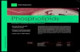 Phospholipids - Cedarlane · Phospholipids play an important function in the composition of cell membranes and in the emulsification and absorption of fat in the body. Serum phospholipids